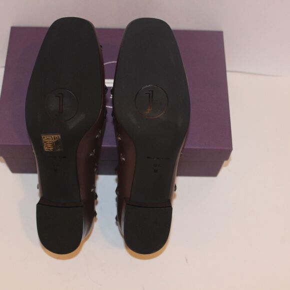 NWT Anthropologie Jon Josef Pandora Brown Leather Bronze Loafers - Picture 11 of 11